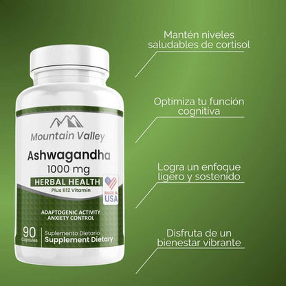 MOUNTAIN VALLEY X90 CON ASHWAGANDHA Y SIN AZÚCAR